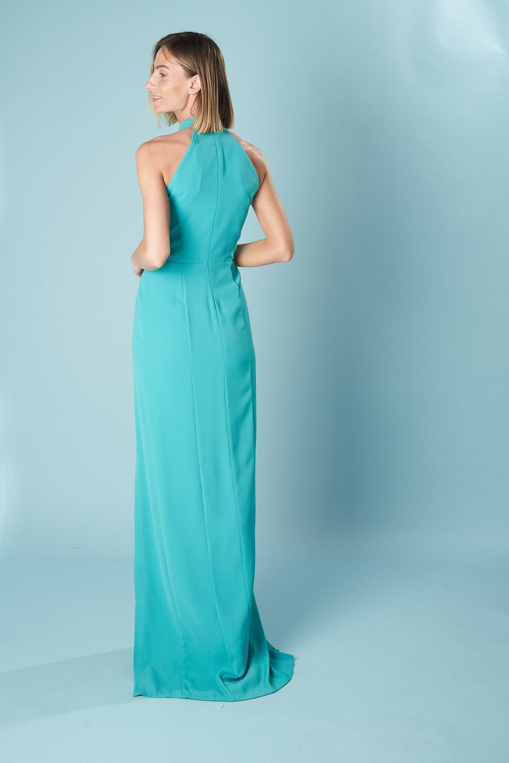 Vestido largo Praga con escote halter – foto 5