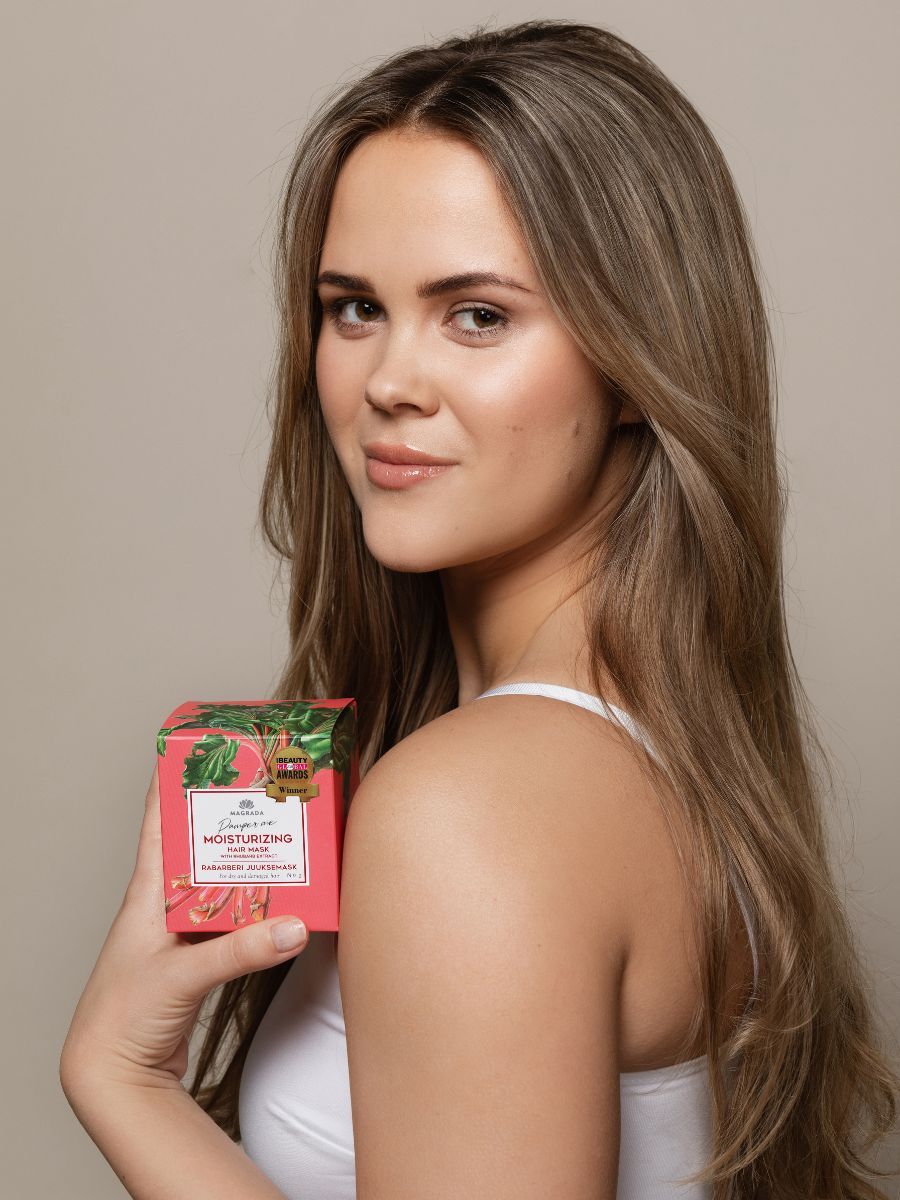 Mascarilla capilar de ruibarbo con aceite de ricino, 250 ml – foto 3