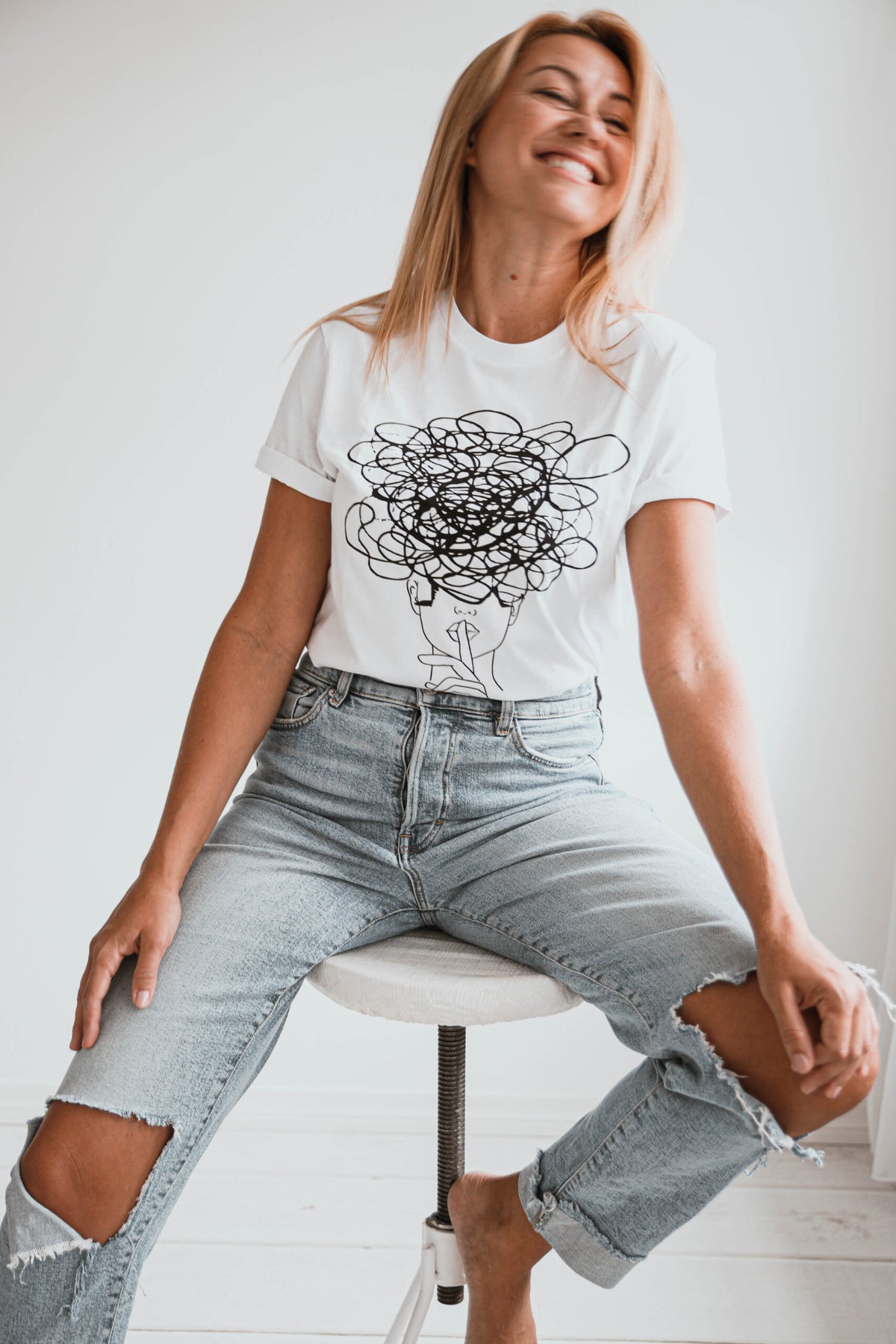 Camiseta oversize Šššhhh!