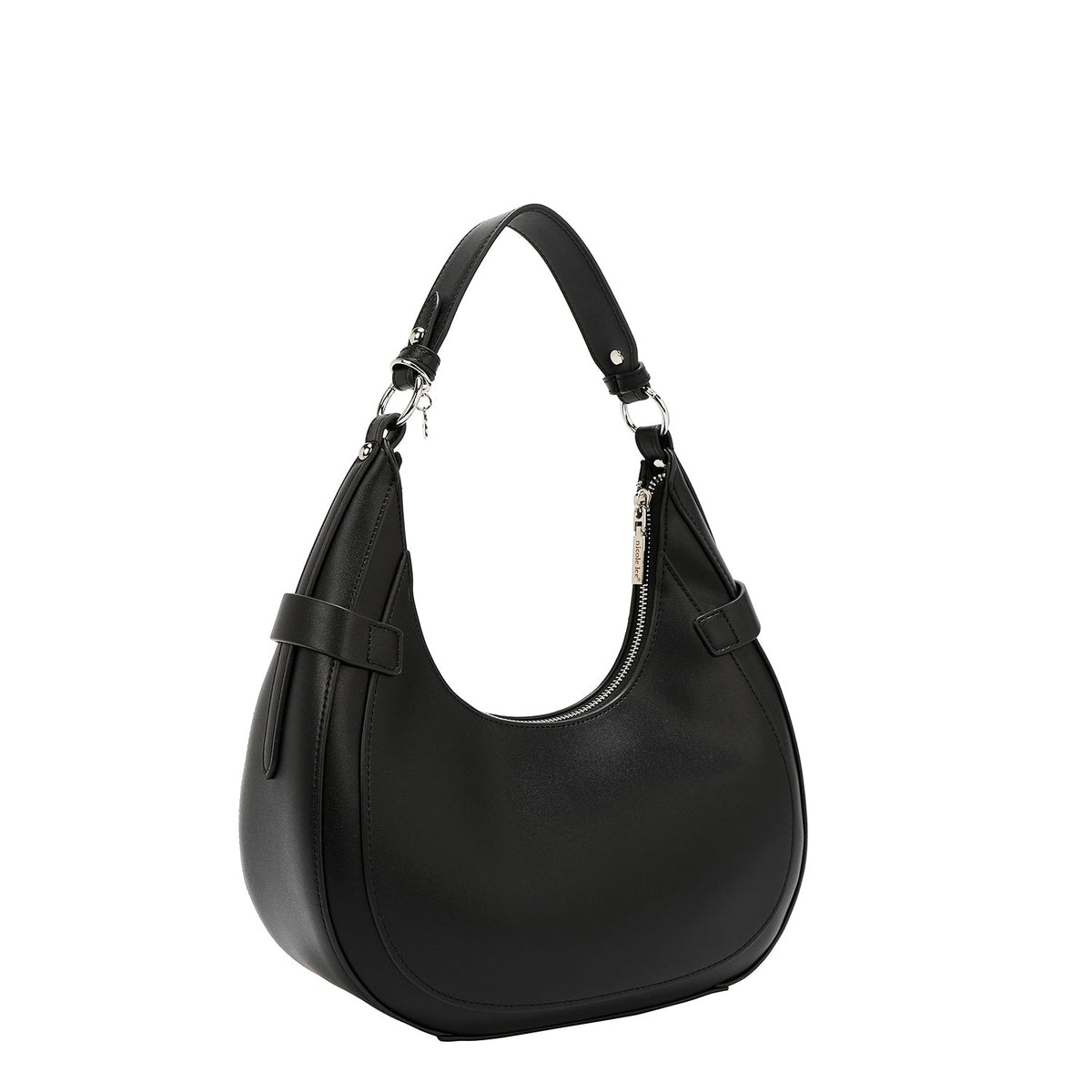 Bolso de hombro con recorte geométrico - Negro – foto 4