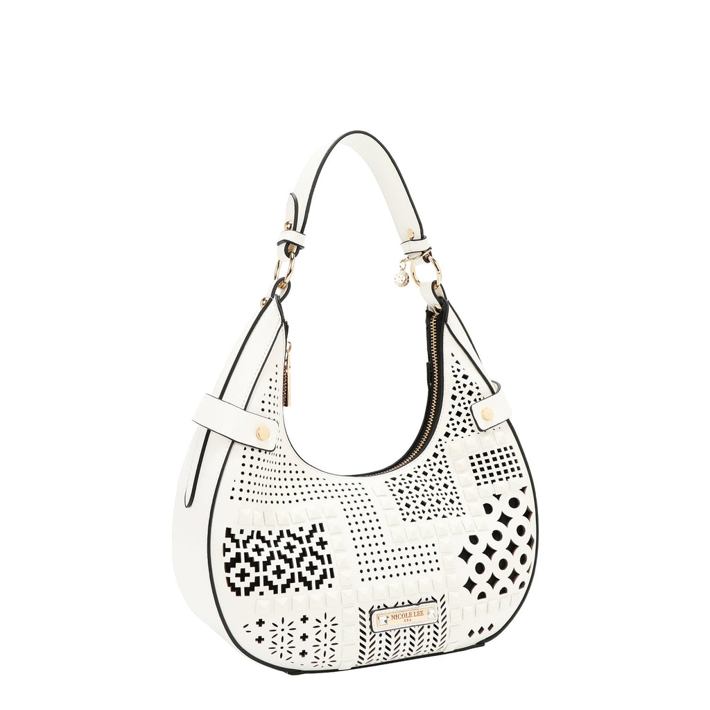 Bolso de hombro con recorte geométrico - Blanco – foto 2
