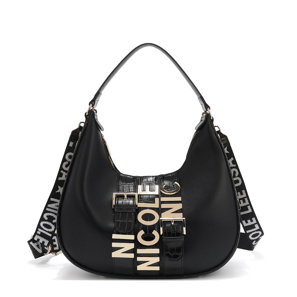 Bolso de hombro grande Calista - Negro