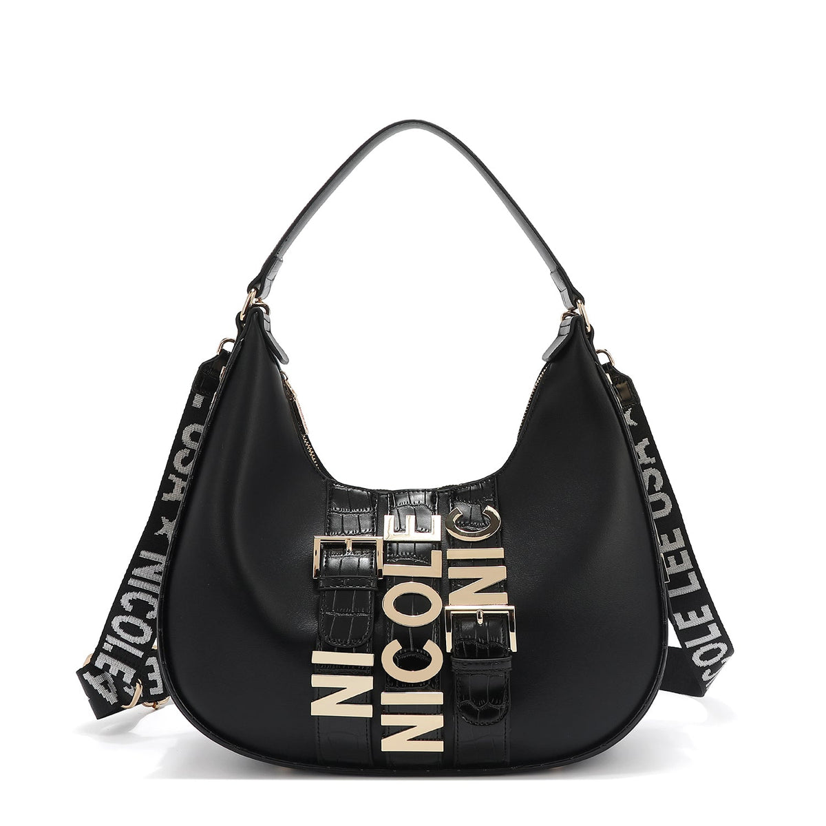Bolso de hombro grande Calista - Negro